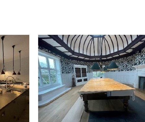 Billiard room — domed ceiling